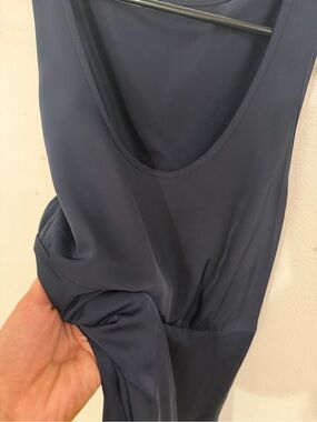 Women's Navy Sleeveless Maxi Dress